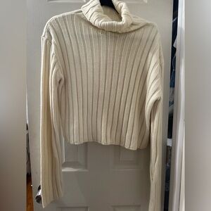 Fashion Nova Cream Turtleneck Sweater